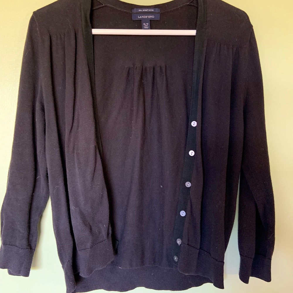 Black cardigan